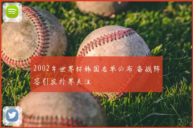 2002年世界杯韩国名单公布 备战阵容引发外界关注