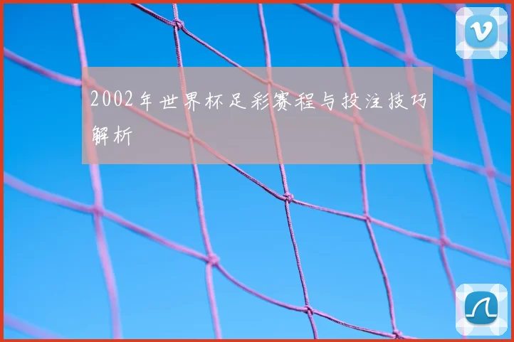 2002年世界杯足彩赛程与投注技巧解析